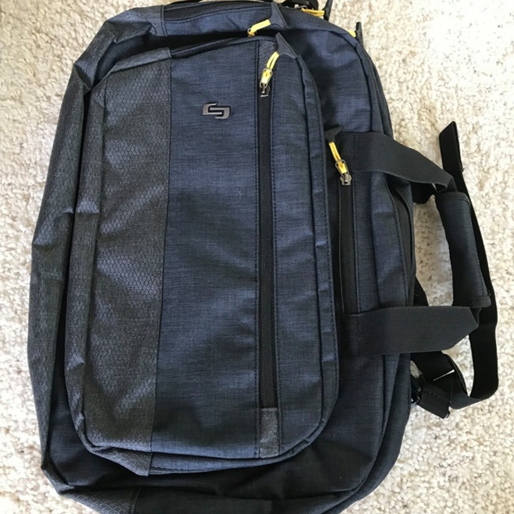 New Solo Velocity Hybrid Laptop Briefcase and Back